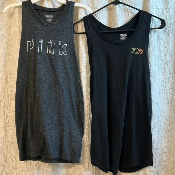 NWOT PINK Victoria Secret Workout Tank Bundle - XS - Picture 1 of 2